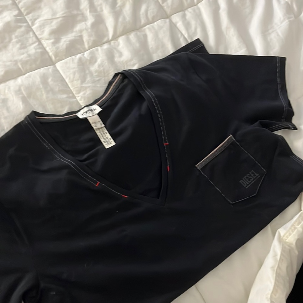 Diesel under denim deep v neck